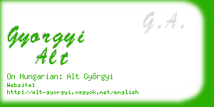 gyorgyi alt business card